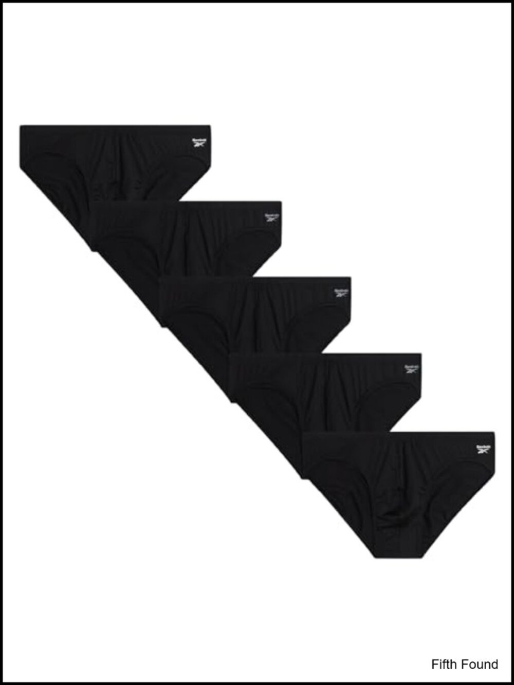 Men's Low Rise Briefs 5 Pack Polyester Spandex Athletic Underwear with Pouch